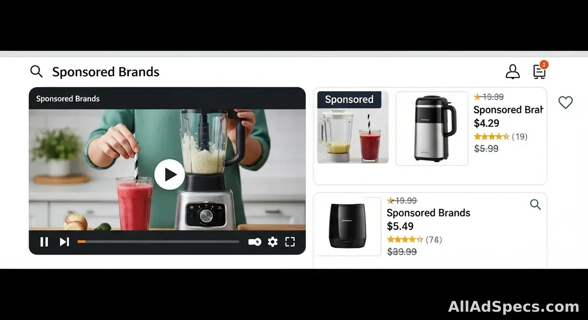 Amazon Ads Sponsored Brands Video ad specs | All Ad Specs